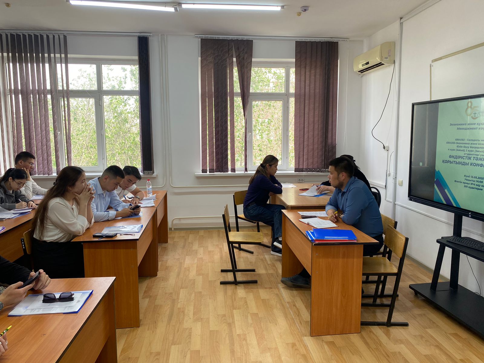 Менеджмент кафедрасының бітіруші түлектері өндірістік практиканы аяқтады