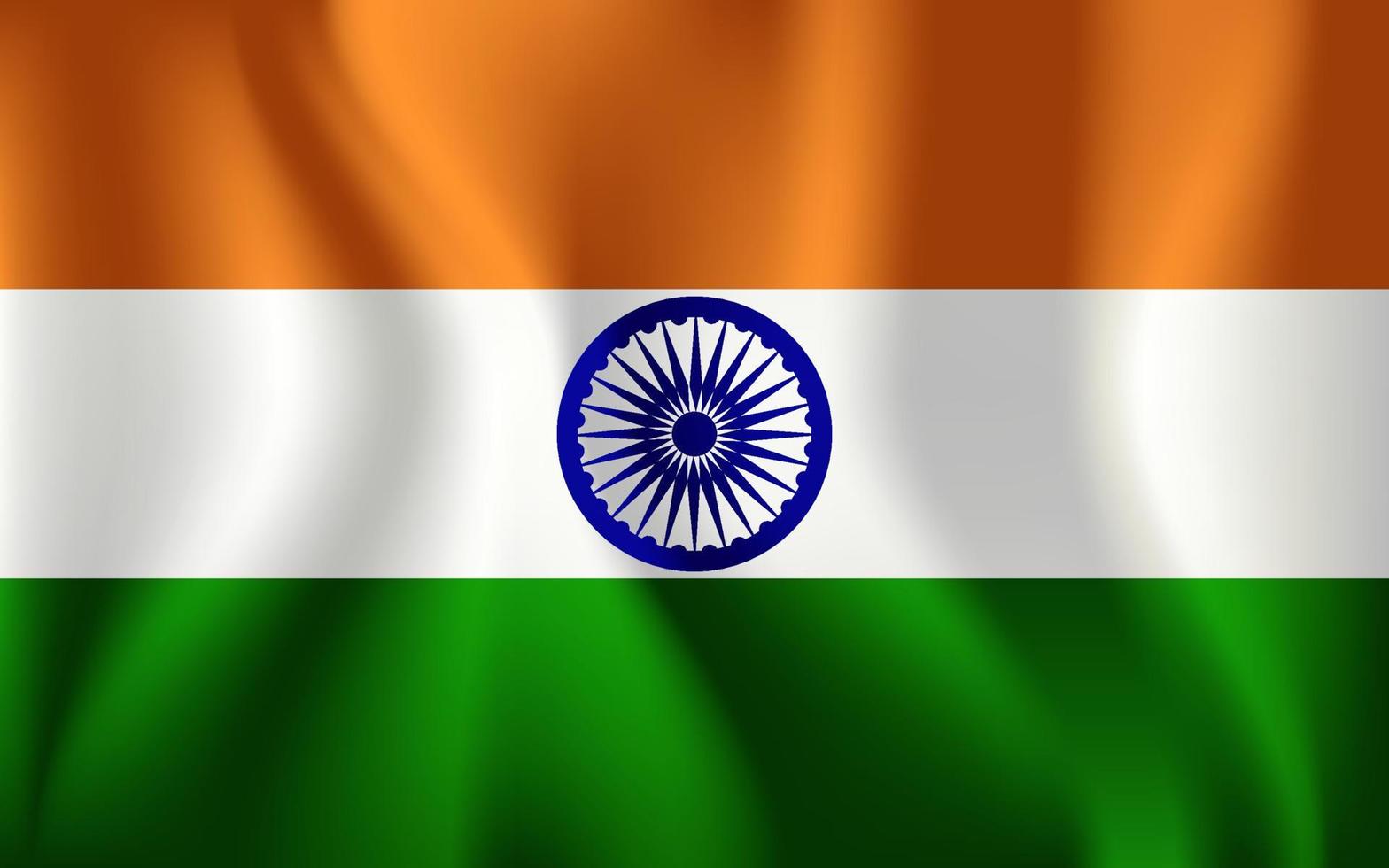 realistic-india-national-flag-vector